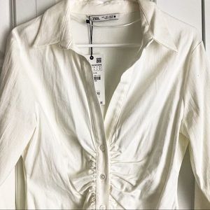 White button down from ZARA | WILL BE REMOVED ON OCT 1 FOR DONATION